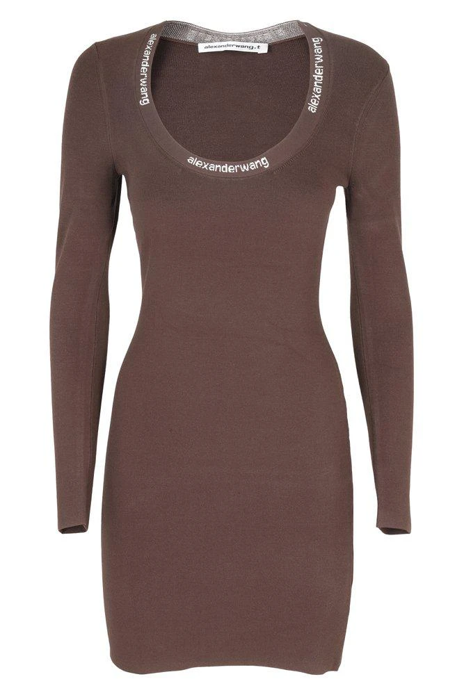 商品Alexander Wang|T By Alexander Wang Logo Detailed Mini Dress,价格¥3222,第1张图片