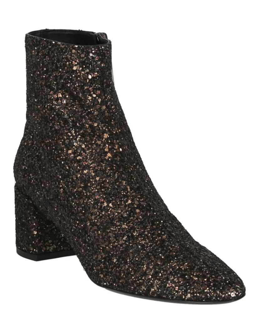 商品Yves Saint Laurent|Lou Lou Glittered Ankle Boots,价格¥3790,第4张图片详细描述