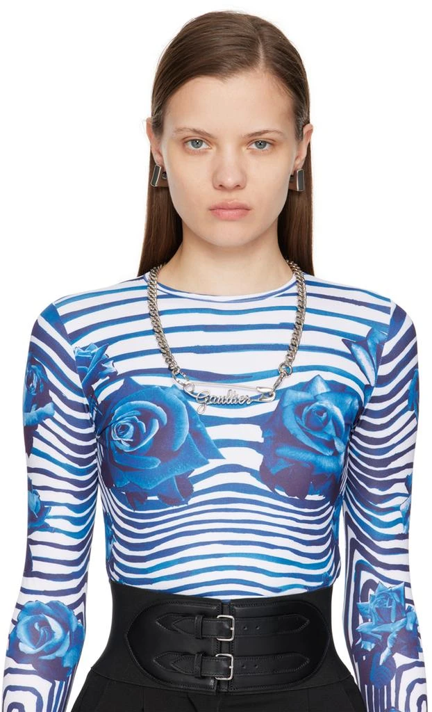 商品Jean Paul Gaultier|Silver 'The Gaultier Safety Pin' Necklace,价格¥1847,第2张图片详细描述