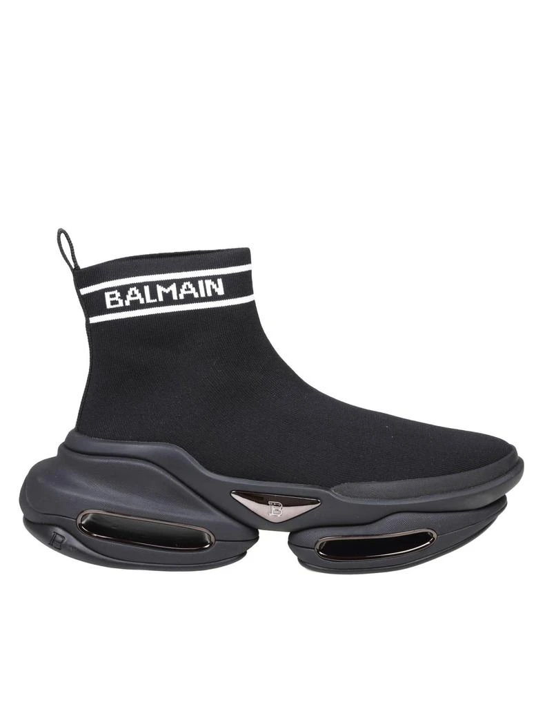 商品Balmain|Balmain Sneakers B Bold Black Fabric Socks - Men,价格¥10116,第1张图片