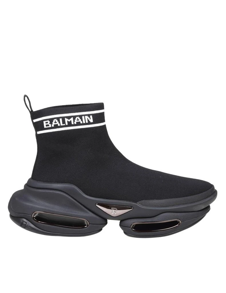 商品Balmain|Balmain Sneakers B Bold Black Fabric Socks - Men,价格¥9613,第1张图片