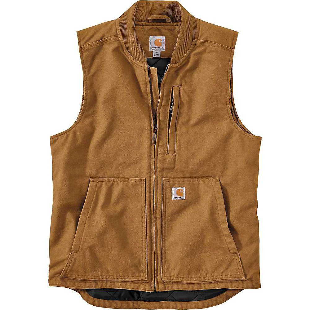 商品Carhartt|Carhartt Men's Washed Duck Insulated Rib Collar Vest,价格¥562,第1张图片