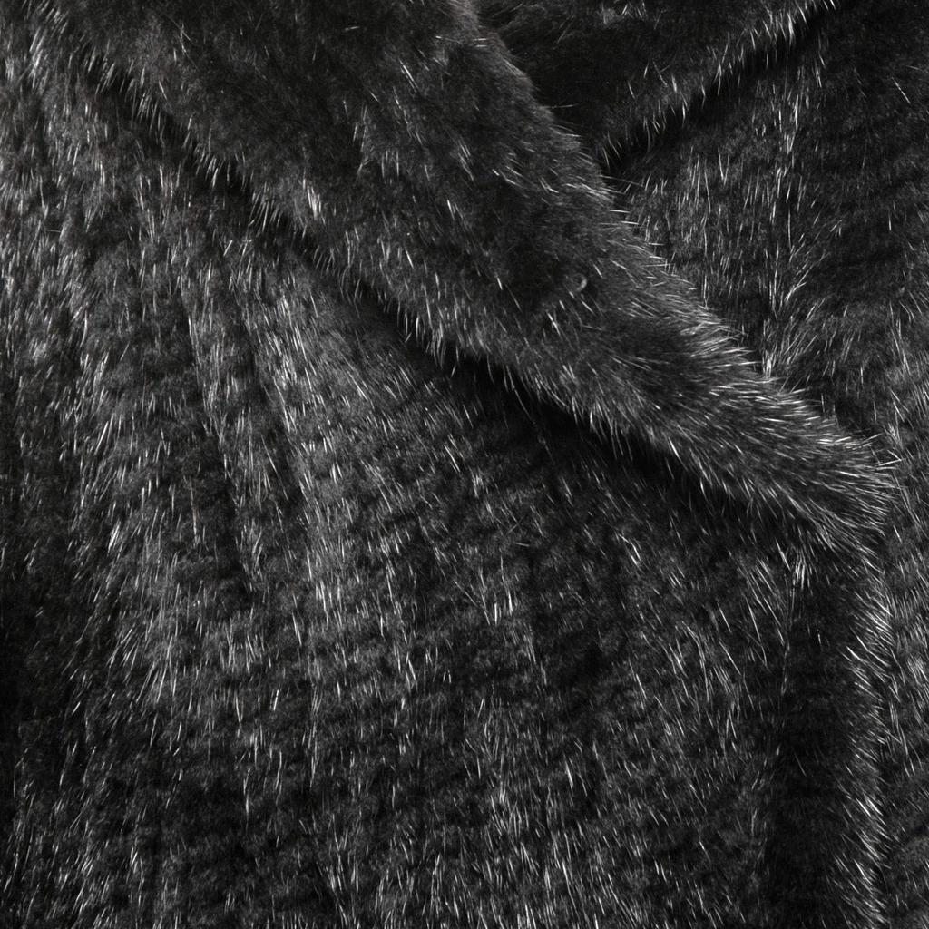 Burberry Black Mink Fur Mid-Length Coat S商品第3张图片规格展示