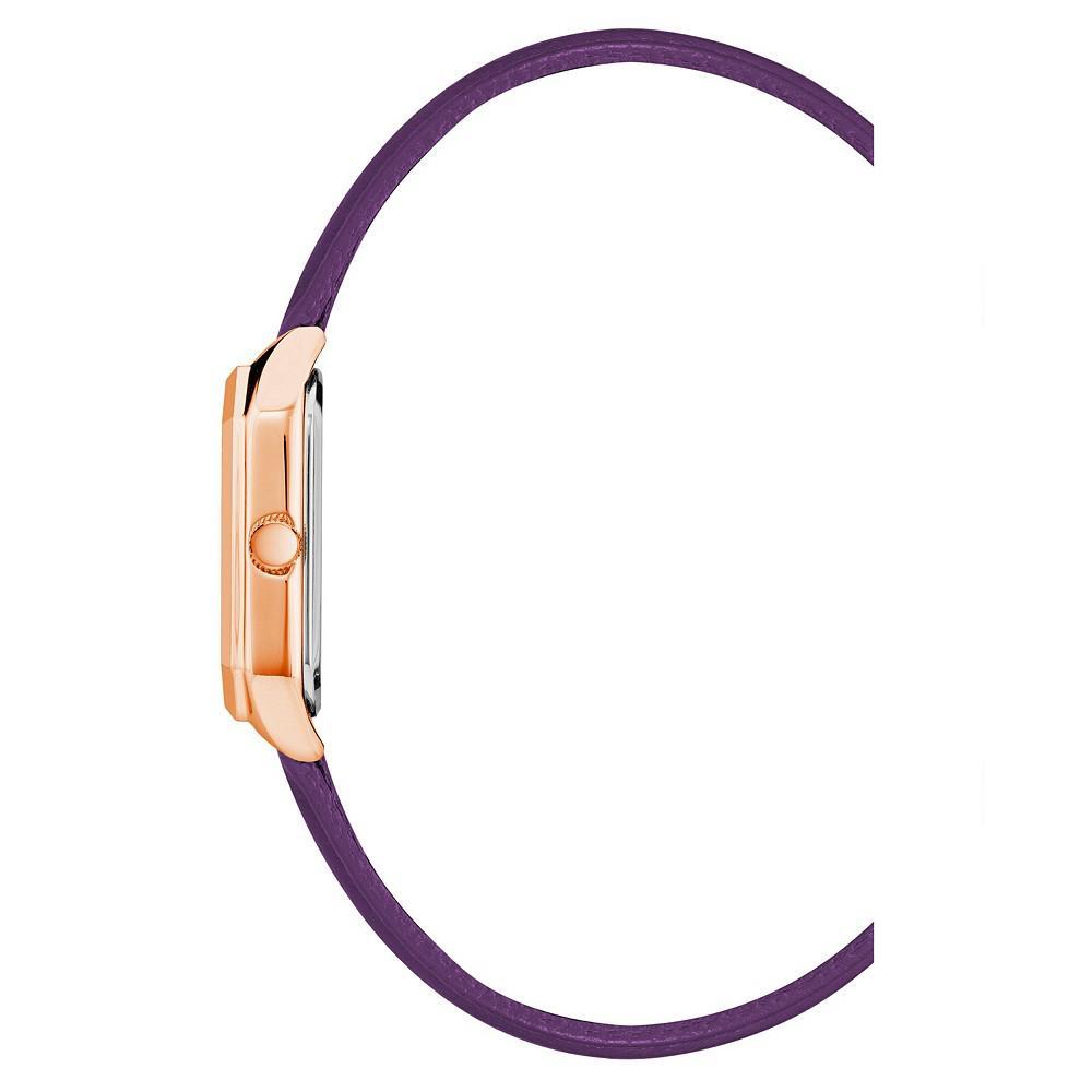 商品Anne Klein|Women's Three-Hand Quartz Purple Genuine Leather Strap Watch, 24mm,价格¥564,第4张图片详细描述