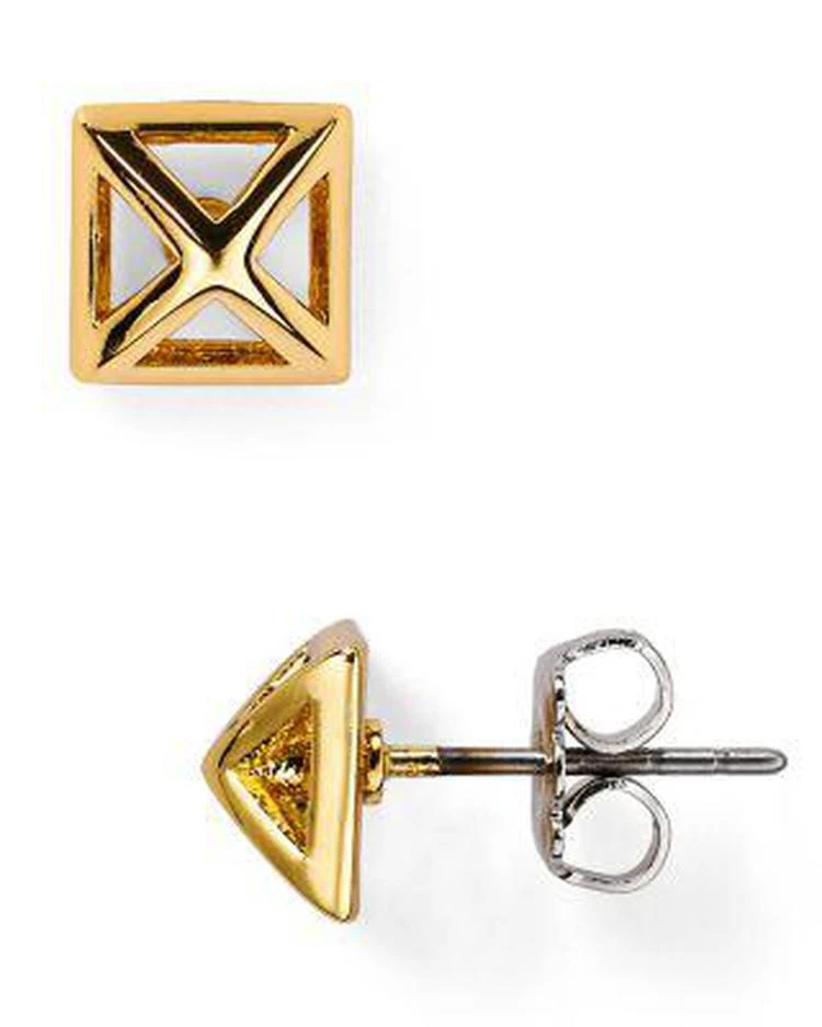 商品Rebecca Minkoff|Pyramid Cut-Out Stud Earrings 金字塔耳钉,价格¥147,第1张图片