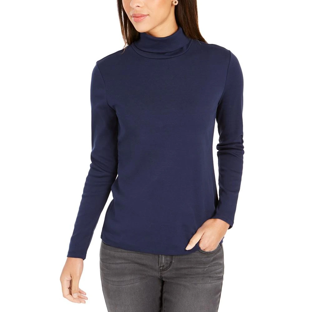 商品Charter Club|Women's Pima Turtleneck Top, Created for Macy's,价格¥115,第1张图片