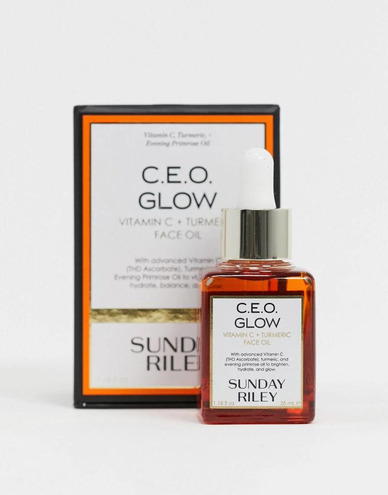 商品Sunday Riley|Sunday Riley CEO Glow Vitamin C and Turmeric Face Oil 35ml,价格¥499,第1张图片