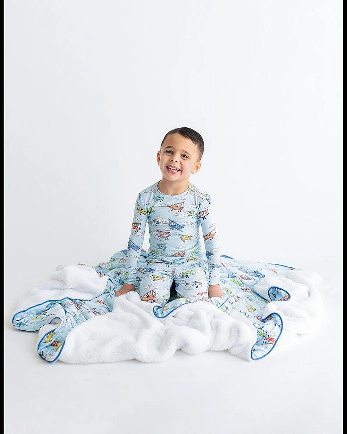 商品Posh Peanut|Boys' Flyer Luxe Plush Patoo Baby Blanket - Baby,价格¥513,第2张图片详细描述