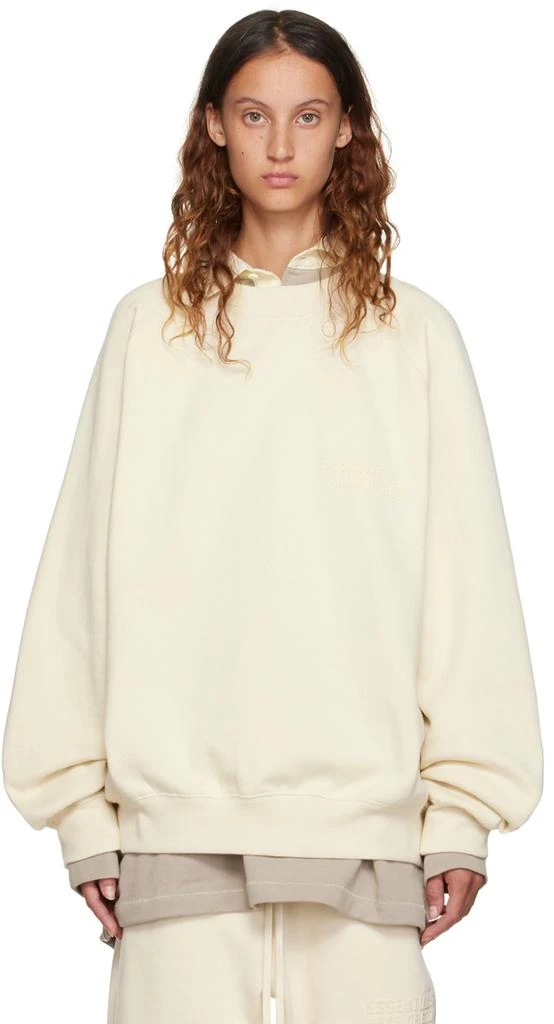 商品Essentials|Off-White Crewneck Sweatshirt,价格¥347,第1张图片