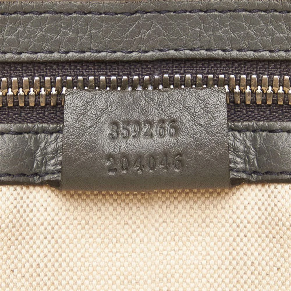 Gucci Grey Leather Soho Business Briefcase Bag 商品