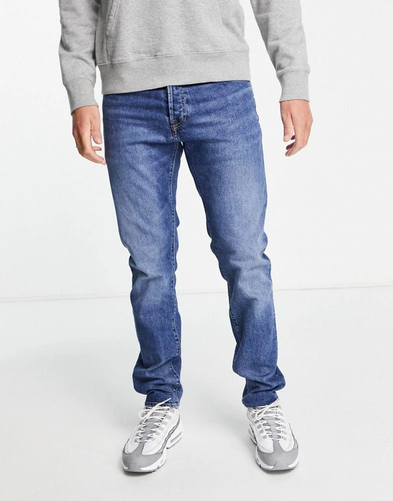 商品Carhartt|Carhartt WIP klondike relaxed tapered jeans in blue mid wash,价格¥869,第3张图片详细描述