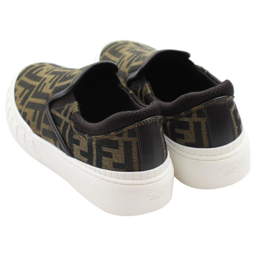 商品Fendi|Brown FF Logo Pattern Unisex Slip On Shoes,价格¥2571,第2张图片详细描述