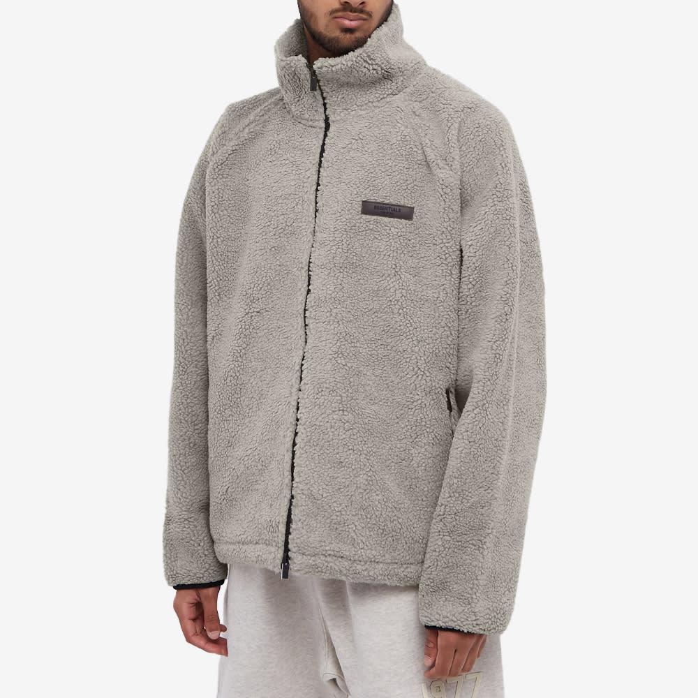 商品Essentials|Fear of God ESSENTIALS Polar Fleece Zip Jacket - Dark Oatmeal,价格¥959,第4张图片详细描述