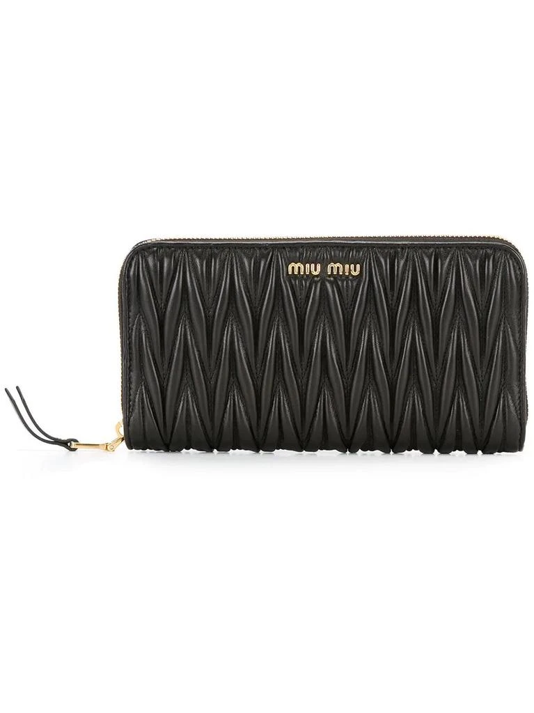 商品Miu Miu|Miu Miu Womens Black Leather Wallet,价格¥7530,第1张图片