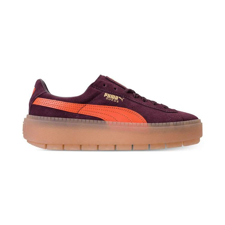 商品Puma|Women's Suede Platform Rugged Casual Sneakers from Finish Line,价格¥333,第2张图片详细描述