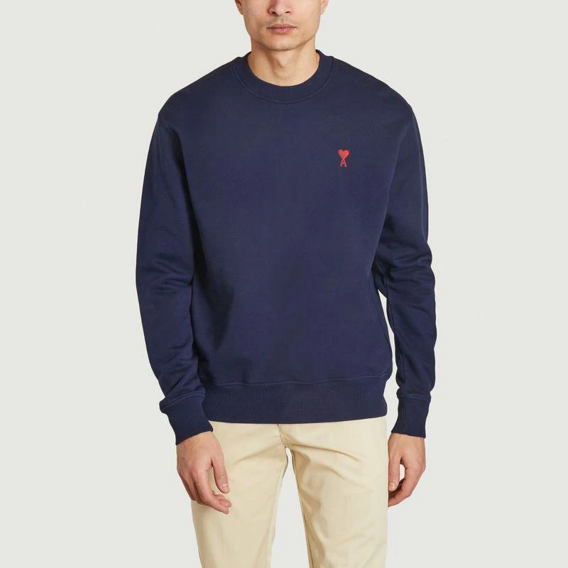 商品AMI|Ami de Coeur Sweat Top Nautic Blue AMI PARIS,价格¥1530,第1张图片