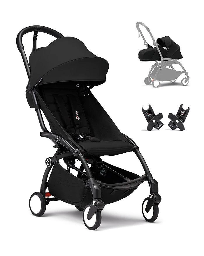 商品Stokke|YOYO³ Stroller From Newborn to Toddler - Black on Black,价格¥4439,第1张图片