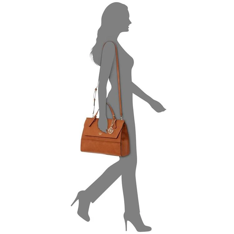 商品GUESS|顶部把手斜挎包 GUESS Huntley Top-Handle Flap-Front Satchel,价格¥525,第2张图片详细描述