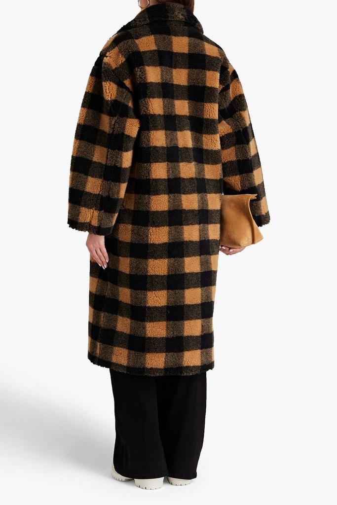 Maria checked faux shearling coat商品第3张图片规格展示