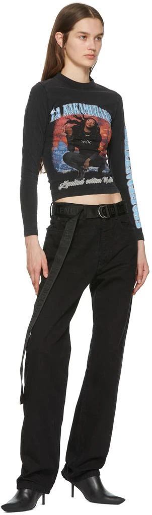 商品Balenciaga|Black D-Ring Belt,价格¥1604,第3张图片详细描述