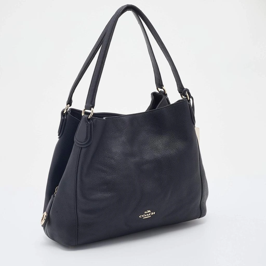 商品[二手商品] Coach|Coach Black Pebbled Leather Edie 31 Shoulder Bag,价格¥1042,第3张图片详细描述