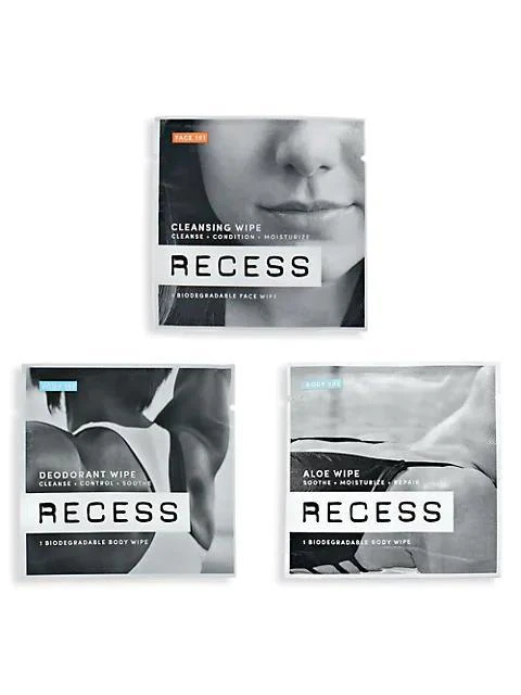 商品Recess|Wellness Kit 15 Single-Use Biodegradable Wipes,价格¥195,第3张图片详细描述