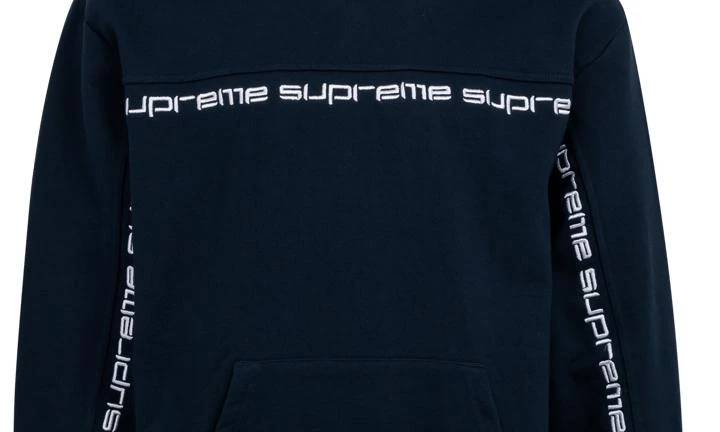商品Supreme|Supreme Text Stripe Hooded Sweatshirt,价格¥2130,第3张图片详细描述