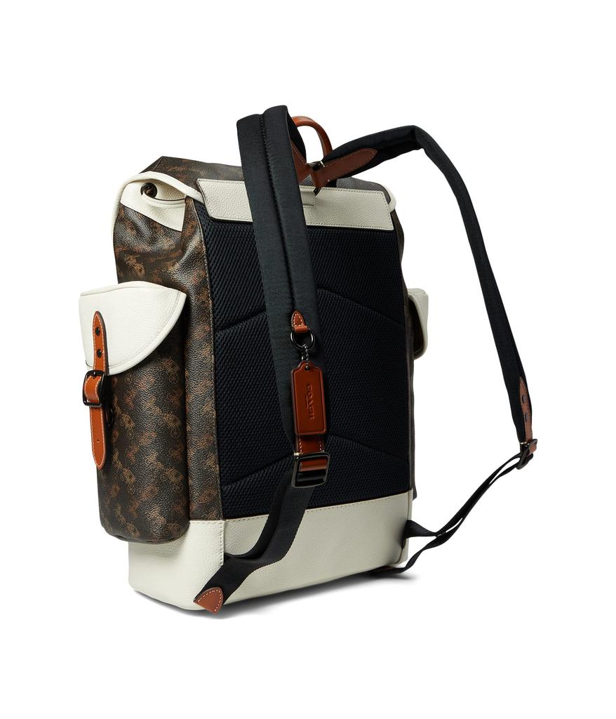 Hitch Backpack in Horse and Carriage Coated Canvas商品第2张图片规格展示
