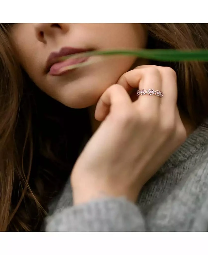 商品Macy's|Pink Sapphire Wavy Ring (1/3 ct. t.w.) in 14k Rose Gold,价格¥5693,第5张图片详细描述