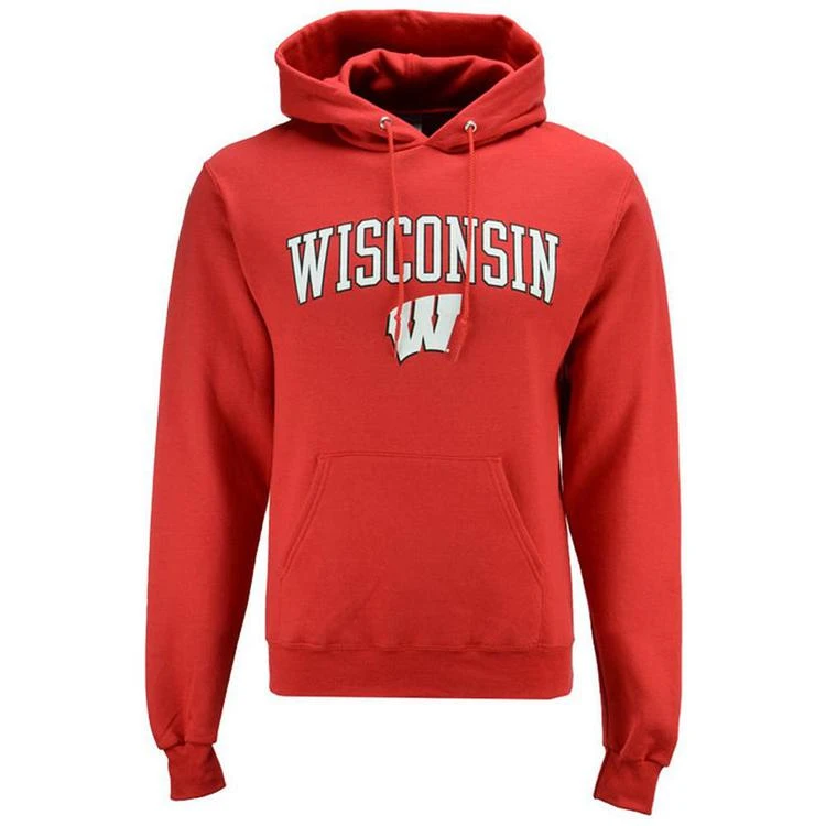 商品CHAMPION|Men's Wisconsin Badgers Arch Logo Hoodie,价格¥374,第1张图片