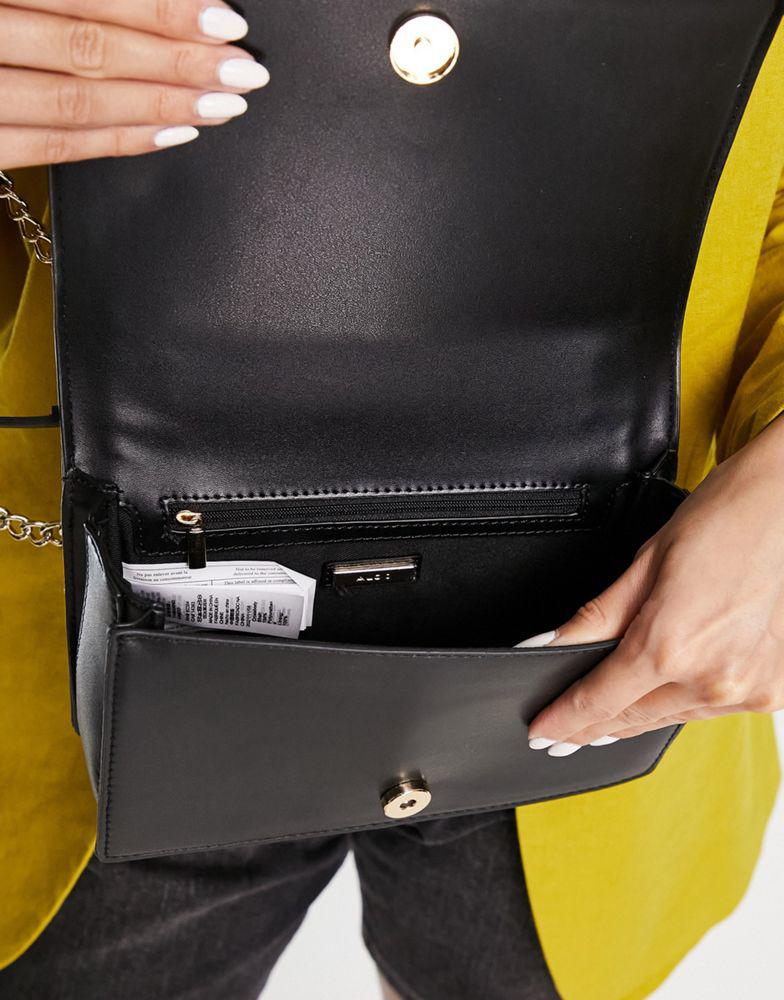 ALDO Eronak cross body bag in black chevron quilt商品第3张图片规格展示