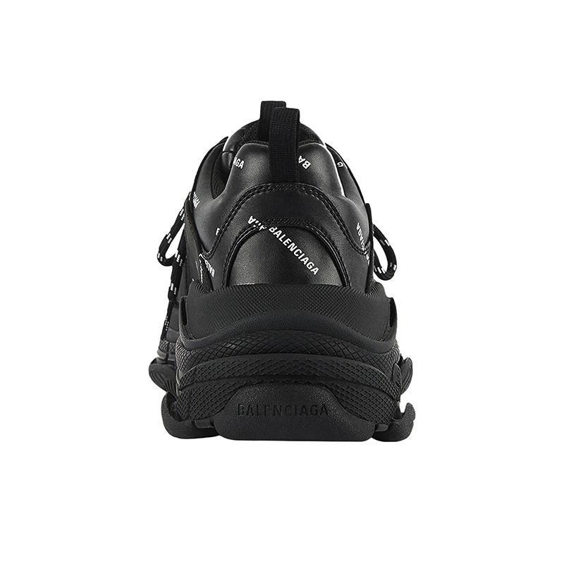 巴黎世家 TripleS系男黑色聚氨酯标志印运动鞋 商品