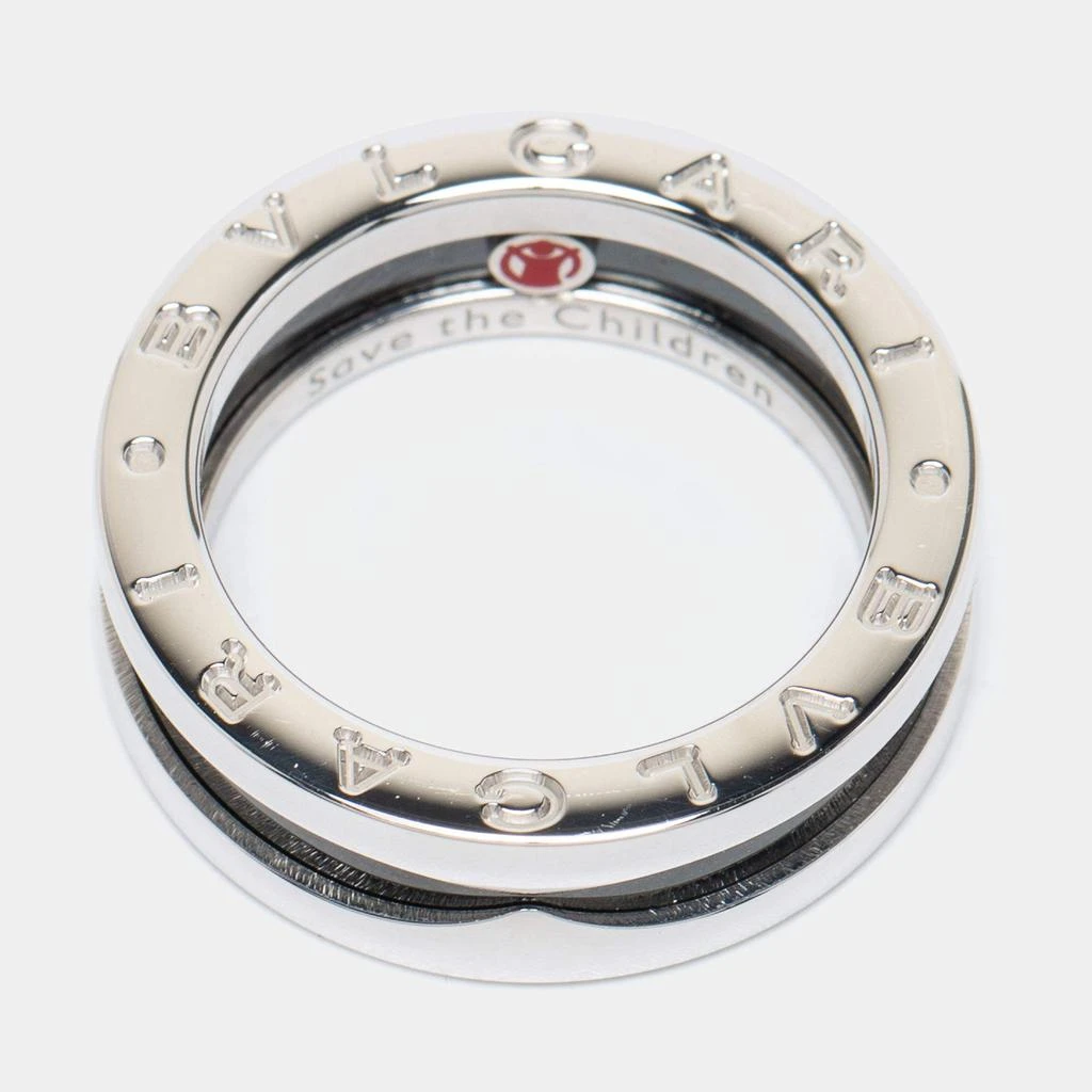 商品[二手商品] BVLGARI|Bvlgari B-zero1 Save the Children Sterling Silver Ceramic Ring Size 53,价格¥3548,第3张图片详细描述