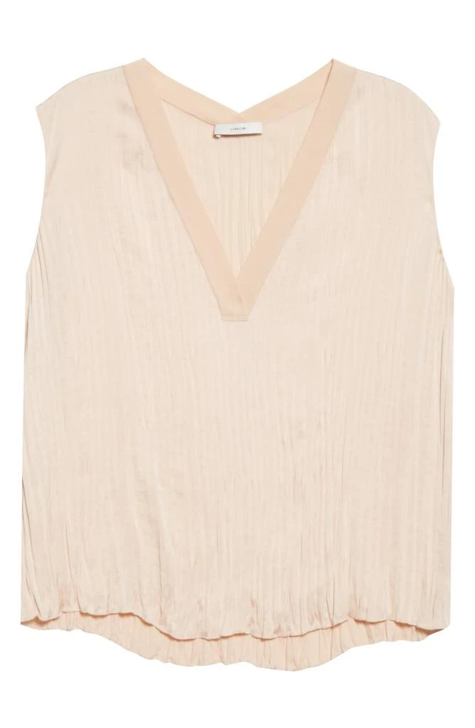 商品Vince|Crushed Sleeveless Double V-Neck Blouse,价格¥358,第5张图片详细描述