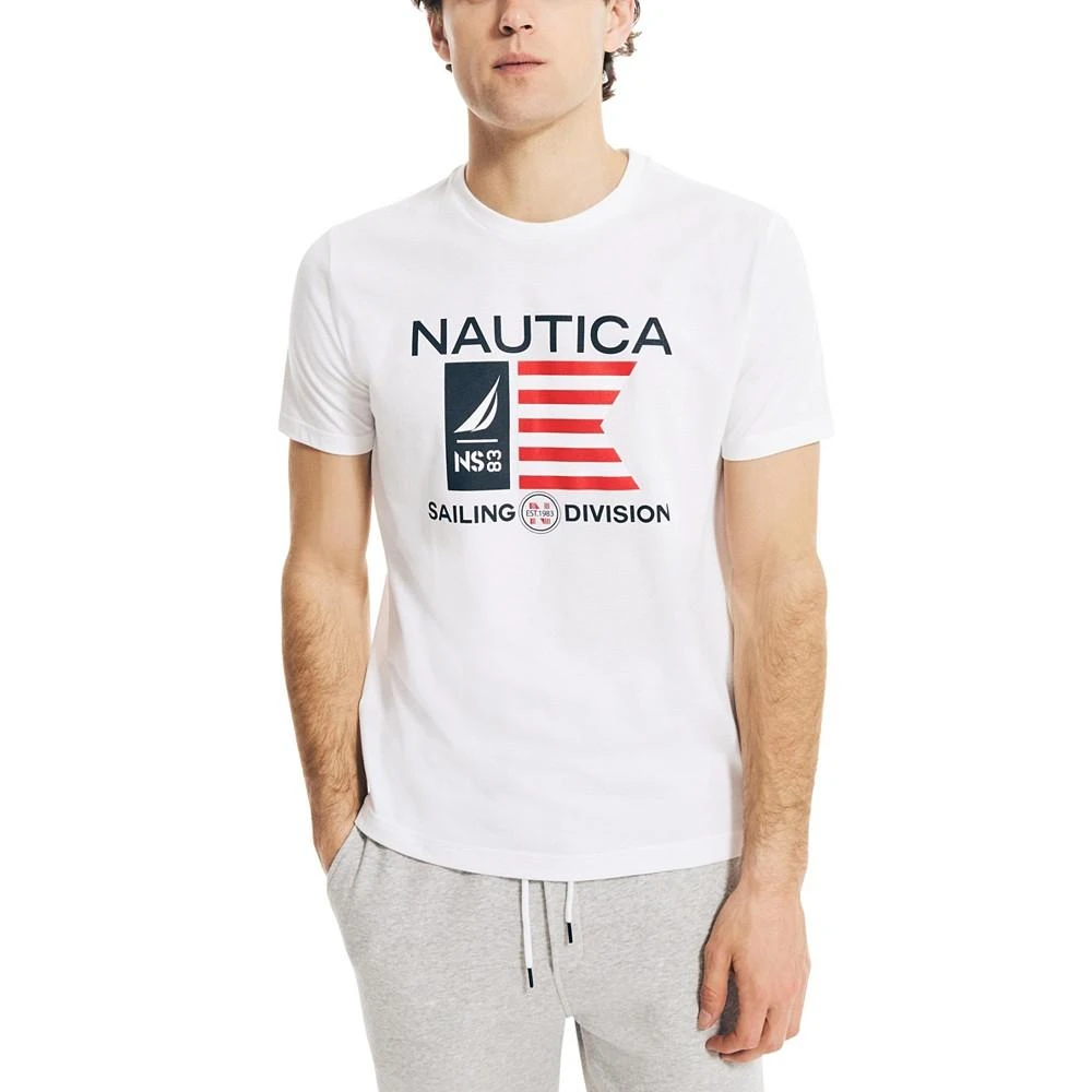 商品Nautica|Men's Sustainably Crafted Sailing Division Graphic T-Shirt,价格¥57,第1张图片