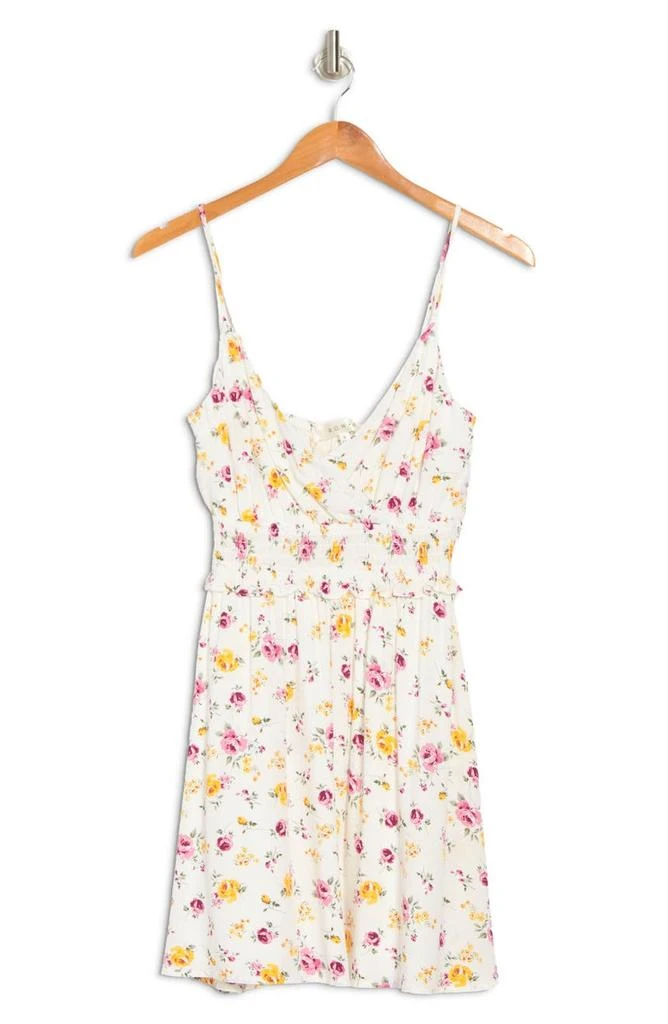 商品ROW A|Surplice Smocked Waist Mini Dress,价格¥229,第3张图片详细描述