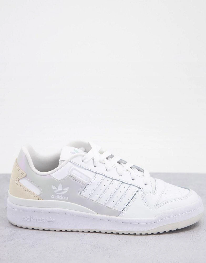 商品Adidas|adidas Originals Forum Low trainers in white and iridesent,价格¥522,第2张图片详细描述