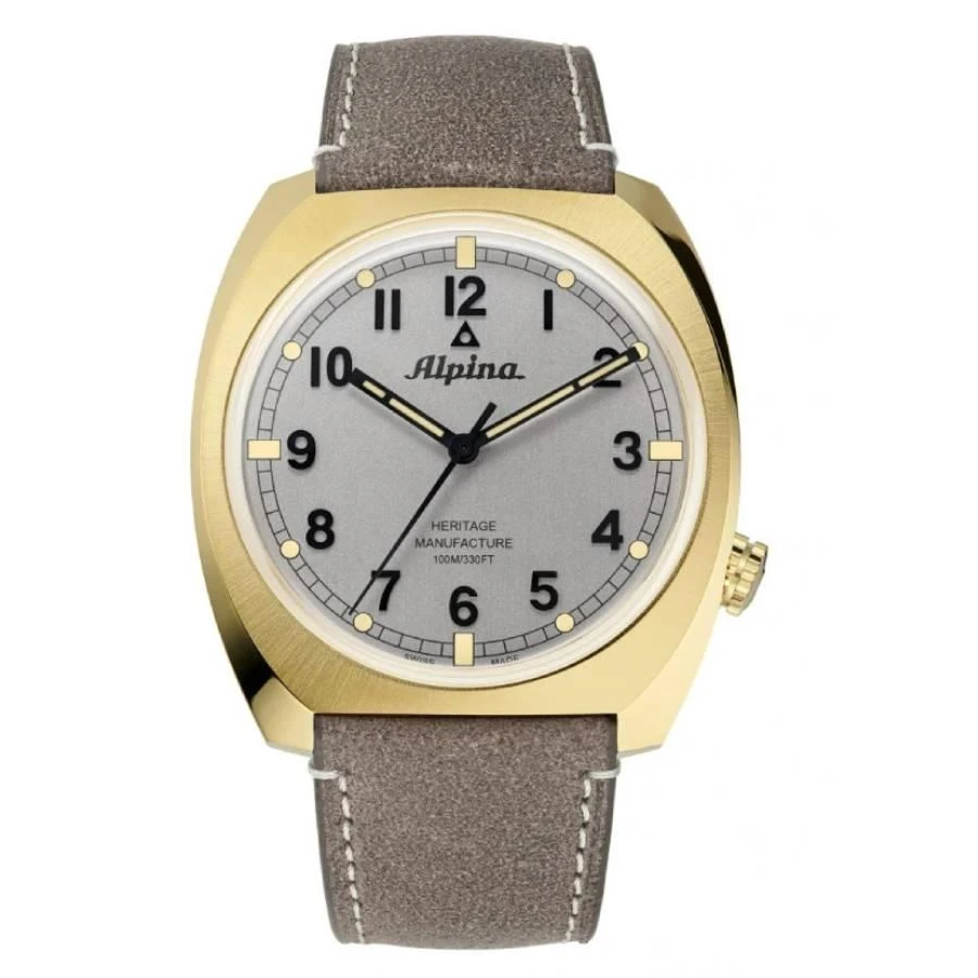 商品Alpina|Startimer Pilot Heritage Automatic Grey Dial Men's Watch AL-709ACH4SH5,价格¥11227,第1张图片