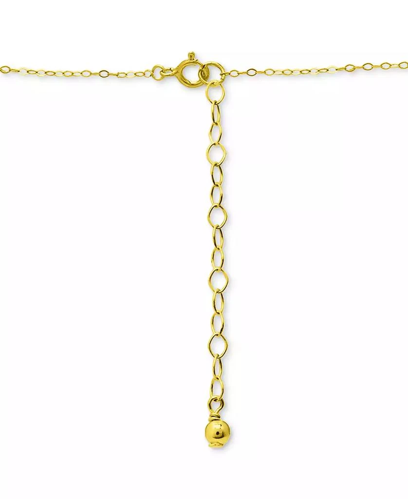 商品Giani Bernini|Cubic Zirconia Bead Frame Pendant Necklace in 18k Gold-Plated Sterling Silver, 16" + 2" extender, Created for Macy's,价格¥573,第4张图片详细描述