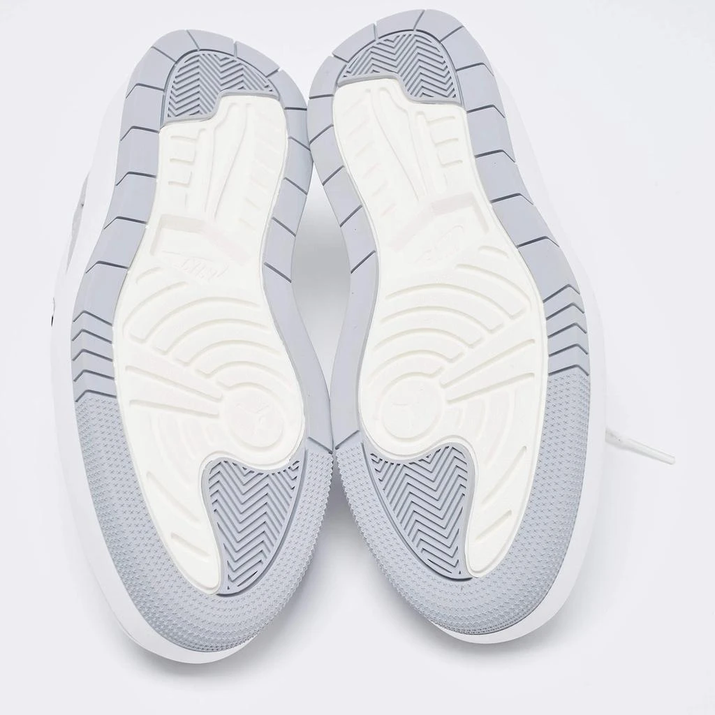 Air Jordans Grey/White Leather Elevate Air Jordan 1 Low Top Sneakers Size 38 商品
