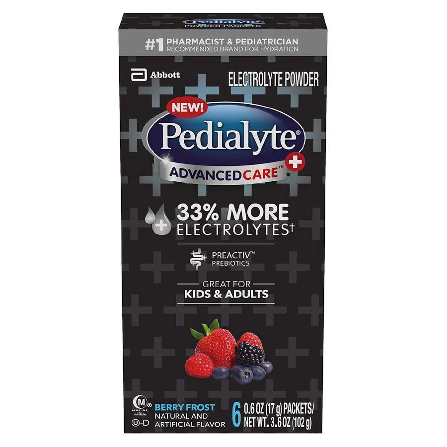 商品Pedialyte|AdvancedCare Plus Electrolyte Powder Berry Frost,价格¥121,第1张图片