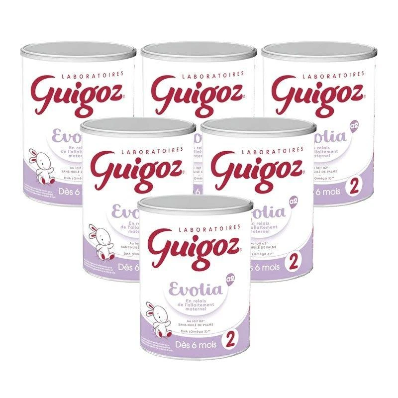 商品guigoz|欧洲直邮Guigoz古戈氏2段母乳型婴儿奶粉800g*6罐 (6-12个月),价格¥1827,第1张图片