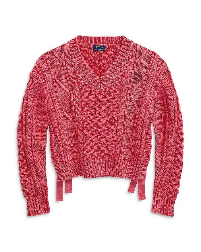 Side Tie Cropped Sweater 商品