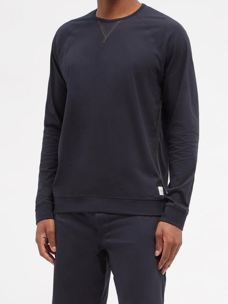 商品Paul Smith|Y-insert cotton-jersey long-sleeved T-shirt,价格¥312,第2张图片详细描述