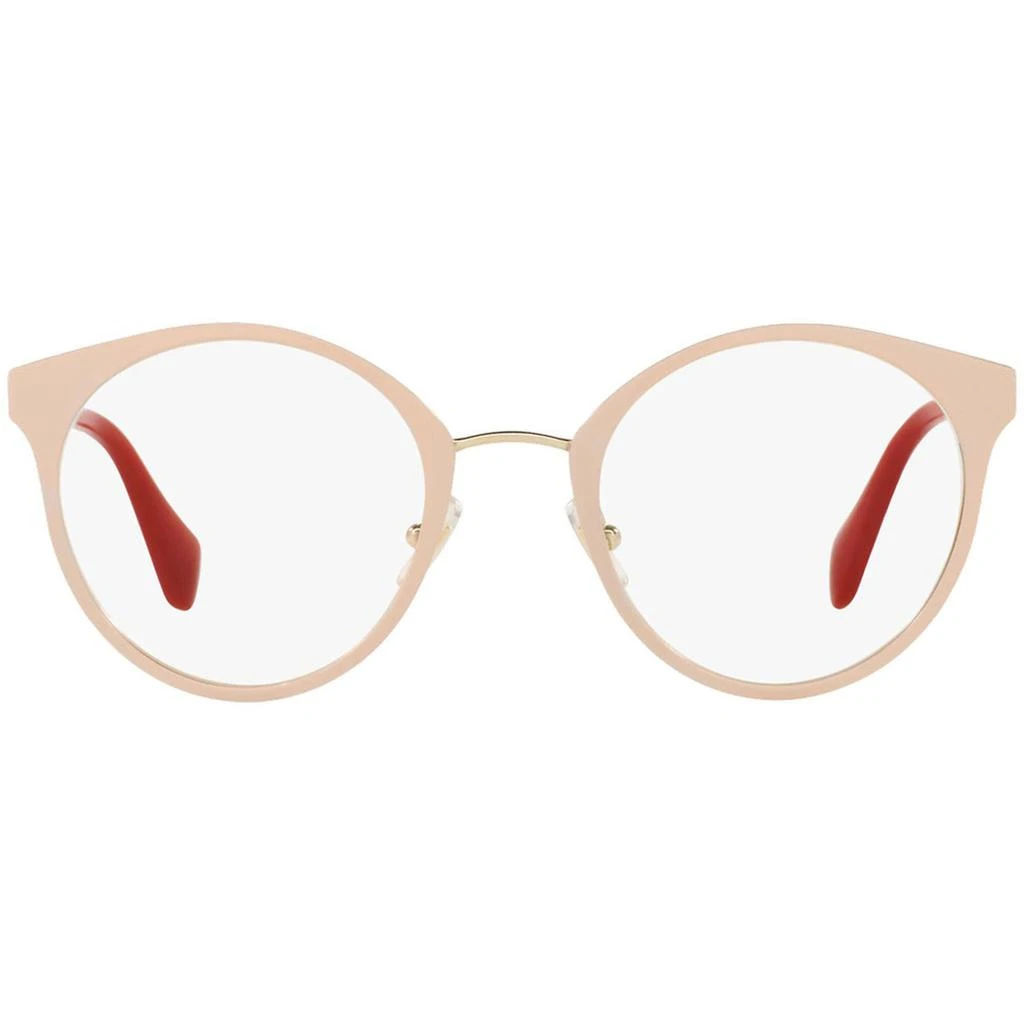 商品Miu Miu|Miu Miu Women's Eyeglasses - Core Collection Pale Gold Powe Frame | 0MU 51 PV UST1O1,价格¥854,第2张图片详细描述