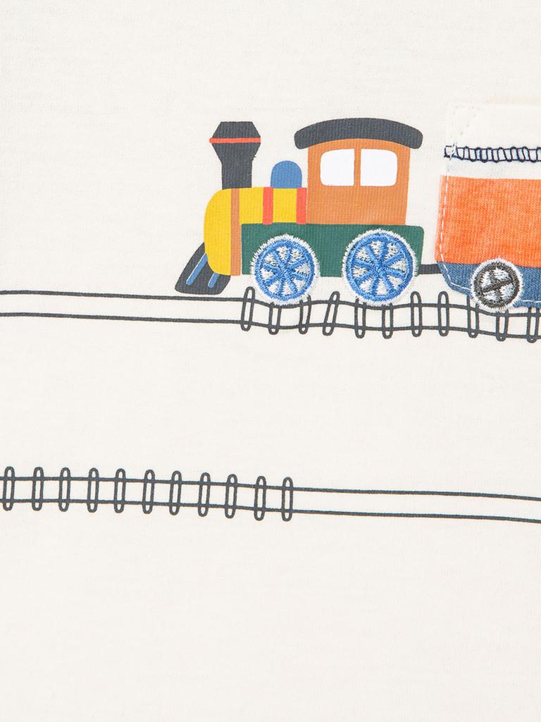Baby Boy's 3-Piece Train Print T-Shirt, Joggers & Socks Set商品第5张图片规格展示