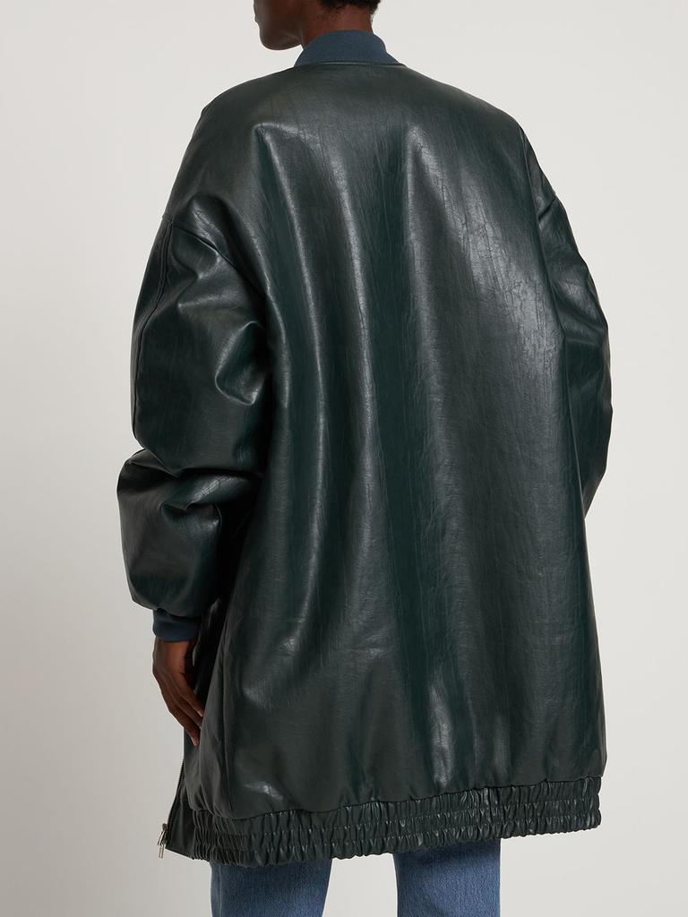 Jesse Faux Leather Long Jacket商品第2张图片规格展示