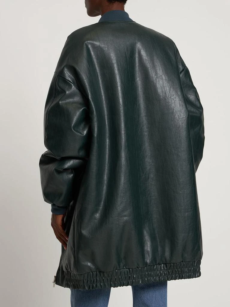 商品The Frankie Shop|Jesse Faux Leather Long Jacket,价格¥2617,第2张图片详细描述