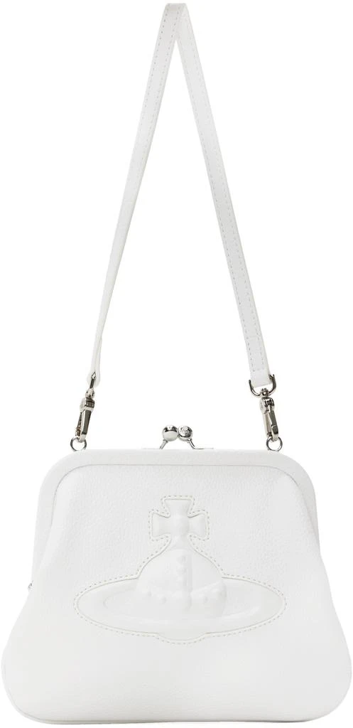 商品Vivienne Westwood|White Vivienne's Clutch Bag,价格¥1428,第1张图片