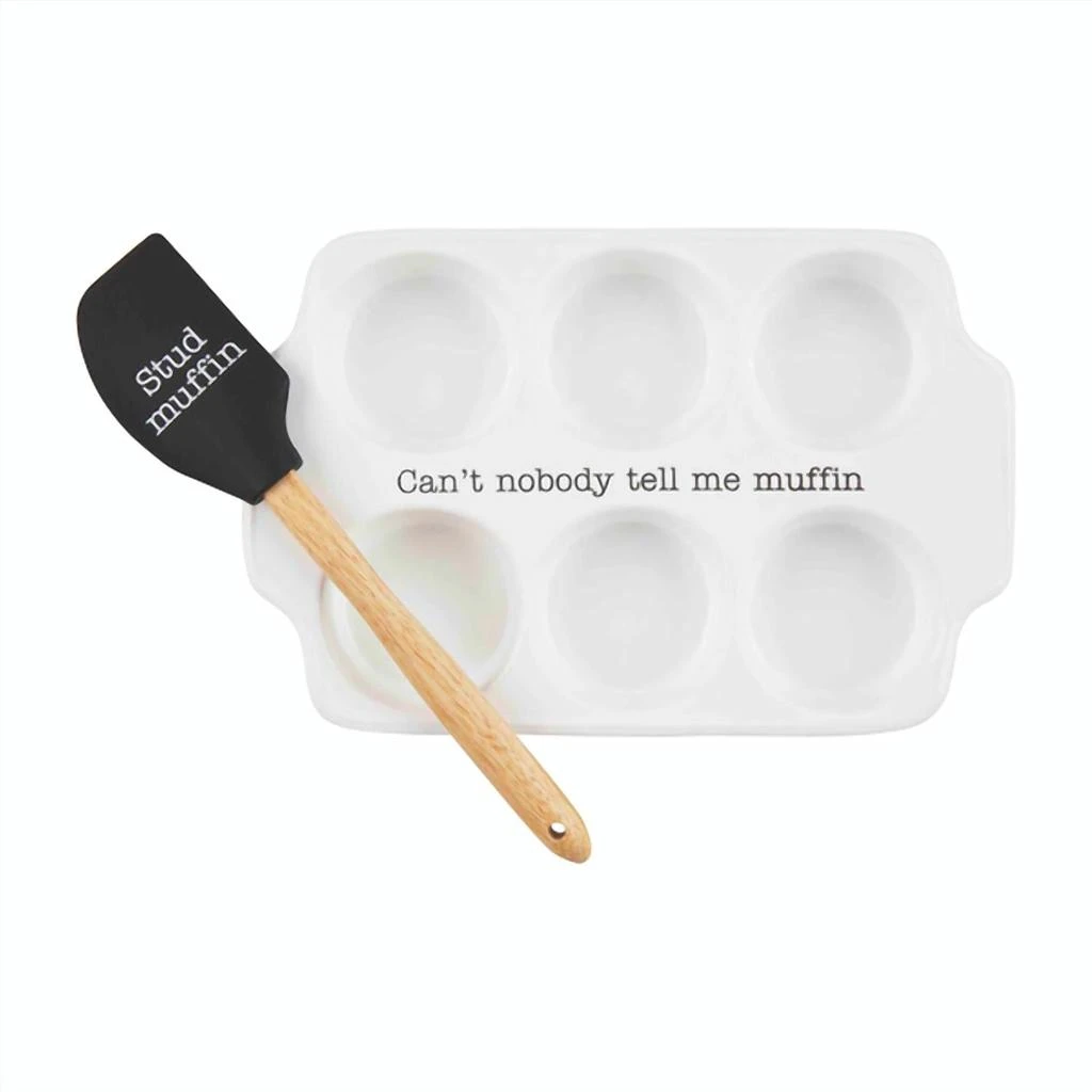 商品Mudpie|Mudpie - Circa Muffin Tray & Spatula Set,价格¥222,第1张图片